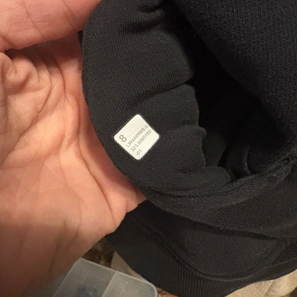 🎉Lululemon Scuba Women's Black Full length Zip-Up Jacket! Square dot.